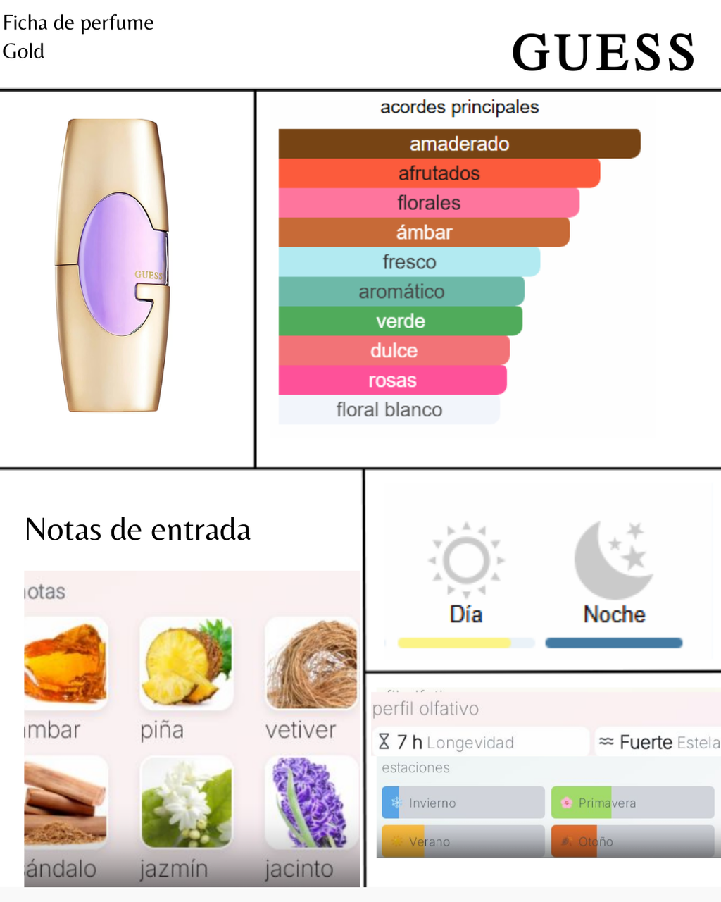 Guess Gold For Woman